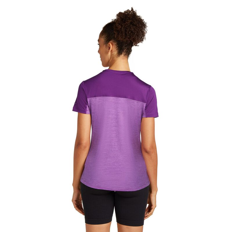 Icebreaker Womens Merino 125 Cool-Lite Sphere III SS Tee Colour Block image number 1